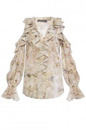 Silk top with cut-outs, zdjęcie 1 Silk top with cut-outs od Alexander McQueen